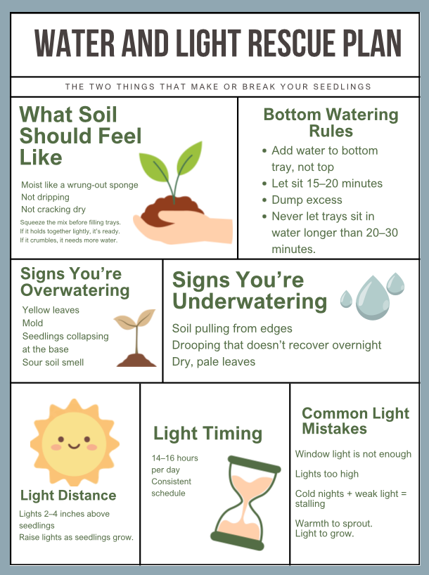 Water & Light Rescue Plan (Zone 8/9 Printable Guide)
