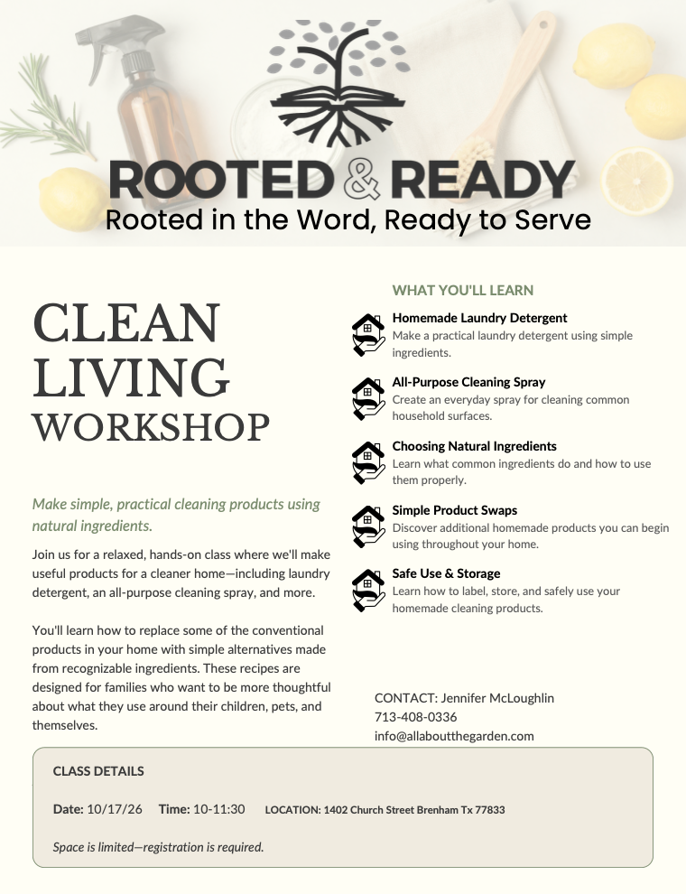 Clean Living Workshop