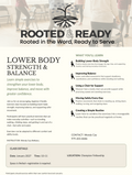 Lower Body Strength and Balance