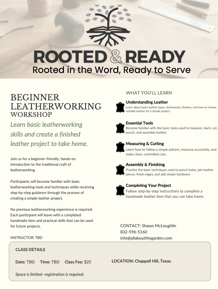Beginner Leatherworking Workshop