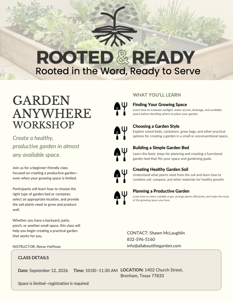 Garden Anywhere Workshop